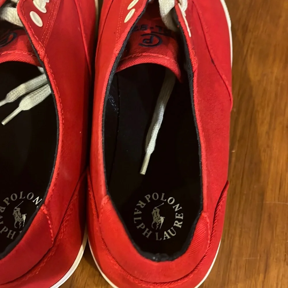 Polo Ralph Lauren CP93 Regatta Summer 92 Canvas Shoes Sneakers red Mens Size 12